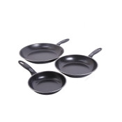 Wholesale - 3pc GV Aventura Black Fry Pan Set, UPC: 085081146823